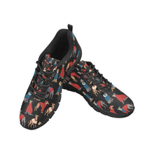Load image into Gallery viewer, Greyhounds in Festive Winter Wear Women's Breathable Sneakers-10
