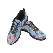 Load image into Gallery viewer, Greyhounds in Festive Winter Wear Women's Breathable Sneakers-22