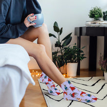 Load image into Gallery viewer, Greyhounds Socks - Ankle Length - Greyhounds in Festive Winter Wear-Accessories-Accessories,Dog Dad Gifts,Greyhound,Socks-18