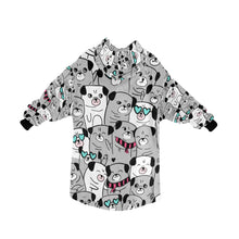Load image into Gallery viewer, Grumble of Pugs Blanket Hoodie for Women - 4 Colors-Apparel-Apparel, Blankets, Pug-16
