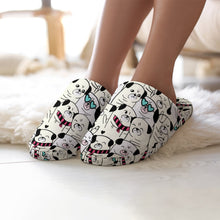 Load image into Gallery viewer, Grumble of Pugs Women&#39;s Cotton Mop Slippers-Footwear-Accessories, Dog Mom Gifts, Pug, Pug - Black, Slippers-9
