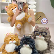 Load image into Gallery viewer, Grumpy Fat Orange Tabby Cat Soft Plush Toy - Cuddly Pot-Belly Muffin-Stuffed Animals-Cats,Orange Cat,Stuffed Animal,Tabby Cat-8