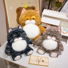 Load image into Gallery viewer, Grumpy Fat Orange Tabby Cat Soft Plush Toy - Cuddly Pot-Belly Muffin-4