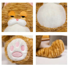 Load image into Gallery viewer, Grumpy Fat Brown Tabby Cat Soft Plush Toy - Cuddly Pot-Belly Muffin-Stuffed Animals-Cats,Stuffed Animal,Tabby Cat-5
