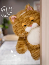 Load image into Gallery viewer, Grumpy Fat Silver Tabby Cat Soft Plush Toy - Cuddly Pot-Belly Muffin-12
