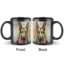 Load image into Gallery viewer, Guardian in Bloom German Shepherd Coffee Mug-2