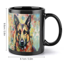 Load image into Gallery viewer, Guardian in Bloom German Shepherd Coffee Mug-4