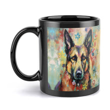 Load image into Gallery viewer, Guardian in Bloom German Shepherd Coffee Mug-5