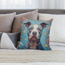 Load image into Gallery viewer, Guardian of Dreams Pit Bull Plush Pillow Case-Cushion Cover-Dog Dad Gifts, Dog Mom Gifts, Home Decor, Pillows, Pit Bull-2