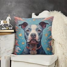 Load image into Gallery viewer, Guardian of Dreams Pit Bull Plush Pillow Case-Cushion Cover-Dog Dad Gifts, Dog Mom Gifts, Home Decor, Pillows, Pit Bull-3