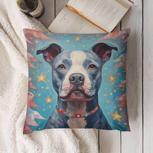 Guardian of Dreams Pit Bull Plush Pillow Case-Cushion Cover-Dog Dad Gifts, Dog Mom Gifts, Home Decor, Pillows, Pit Bull-4