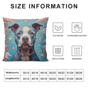 Guardian of Dreams Pit Bull Plush Pillow Case-Cushion Cover-Dog Dad Gifts, Dog Mom Gifts, Home Decor, Pillows, Pit Bull-6