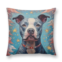 Load image into Gallery viewer, Guardian of Dreams Pit Bull Plush Pillow Case-Cushion Cover-Dog Dad Gifts, Dog Mom Gifts, Home Decor, Pillows, Pit Bull-12 &quot;×12 &quot;-1