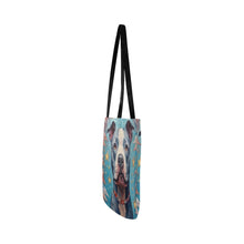 Load image into Gallery viewer, Guardian of Dreams Pit Bull Special Lightweight Shopping Tote Bag-Accessories-Accessories, Bags, Dog Dad Gifts, Dog Mom Gifts, Pit Bull-White-ONESIZE-4