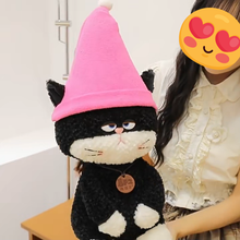 Load image into Gallery viewer, Halloween Cat Plush - Grumpy Elf Hat Calico Cat-Stuffed Animals-Cats,Stuffed Animal-8