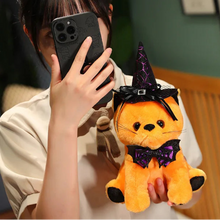 Load image into Gallery viewer, Halloween Orange Cat Plush - Spooky Witch Hat Kitty-14