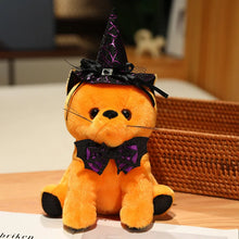 Load image into Gallery viewer, Halloween Orange Cat Plush - Spooky Witch Hat Kitty-orange cat-about 25cm-1