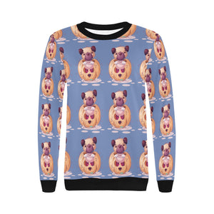 Halloween Pug Love Women's Sweatshirt-Apparel-Apparel, Pug, Sweatshirt-10