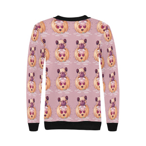 Halloween Pug Love Women's Sweatshirt-Apparel-Apparel, Pug, Sweatshirt-11