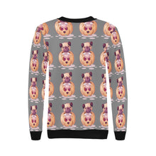 Load image into Gallery viewer, Halloween Pug Love Women&#39;s Sweatshirt-Apparel-Apparel, Pug, Sweatshirt-14