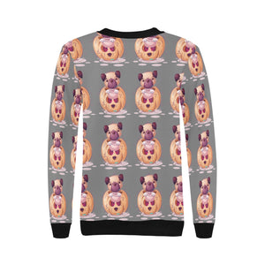 Halloween Pug Love Women's Sweatshirt-Apparel-Apparel, Pug, Sweatshirt-14