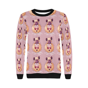 Halloween Pug Love Women's Sweatshirt-Apparel-Apparel, Pug, Sweatshirt-15
