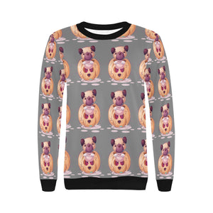 Halloween Pug Love Women's Sweatshirt-Apparel-Apparel, Pug, Sweatshirt-3