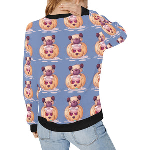 Halloween Pug Love Women's Sweatshirt-Apparel-Apparel, Pug, Sweatshirt-9