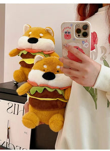 Hamburger Shiba Inu Stuffed Animal Plush Toys-5
