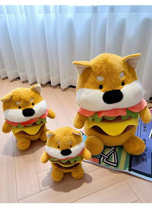 Hamburger Shiba Inu Stuffed Animal Plush Toys-6