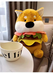 Hamburger Shiba Inu Stuffed Animal Plush Toys-8