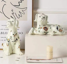 Load image into Gallery viewer, Hand Painted Birdsong Labrador Porcelain Statues-Home Decor-Home Decor, Labrador, Statue-11