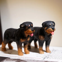 Load image into Gallery viewer, Handmade Rottweiler Wood Carving Figurine-5