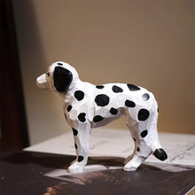 Load image into Gallery viewer, Handmade Wood Carved Dalmatian Small Statue Figurine-4
