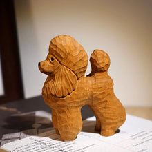 Load image into Gallery viewer, Handmade Wood Carved German Shepherd Small Statue Figurine-2