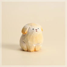 Load image into Gallery viewer, Handmade Wood Carved Golden Retriever Tiny Figurines-WHITE-8