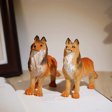 Load image into Gallery viewer, Handmade Wood Carved Sheltie / Collie Small Statue Figurine ?-Figurines-Dog Memorial Gifts,Figurines,Rough Collie,Shetland Sheepdog-7