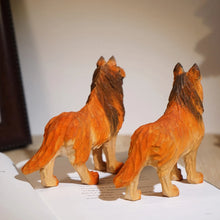 Load image into Gallery viewer, Handmade Wood Carved Sheltie / Collie Small Statue Figurine-4