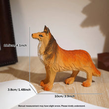 Load image into Gallery viewer, Handmade Wood Carved Sheltie / Collie Small Statue Figurine-5