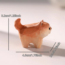 Load image into Gallery viewer, Handmade Wood Carved Standing Shiba Inu Tiny Figurine-4