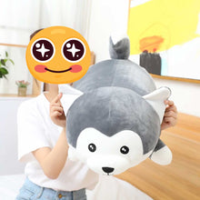 Load image into Gallery viewer, Happy and Cranky Husky Stuffed Animal Plush Pillows-Soft Toy-Dogs, Home Decor, Siberian Husky, Soft Toy, Stuffed Animal, Stuffed Cushions-4
