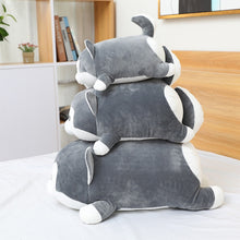 Load image into Gallery viewer, image of an adorable husky plush toy pillow - different sizes