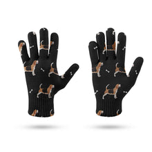 Load image into Gallery viewer, Happy Beagle Love Touch Screen Gloves - 4 Colors-Accessories-Accessories, Beagle, Dog Dad Gifts, Dog Mom Gifts, Gloves-9