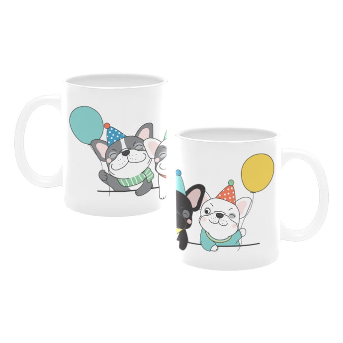 Happy Birthday French Bulldogs Coffee Mug-Mug-Dog Dad Gifts,Dog Memorial Gifts,Dog Mom Gifts,French Bulldog,Mugs-1