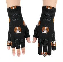 Load image into Gallery viewer, Happy Cavalier Charm Love Touch Screen Gloves