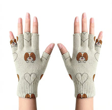 Load image into Gallery viewer, Happy Cavalier Charm Love Touch Screen Gloves