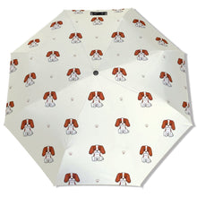 Load image into Gallery viewer, Happy Cavalier King Charles Spaniels Umbrella-Daily Accessories-Ivory White-One Size-6