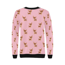 Load image into Gallery viewer, Happy Chocolate Chihuahua Love Women&#39;s Sweatshirt-Apparel-Apparel, Chihuahua, Sweatshirt-6