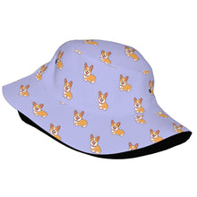 Load image into Gallery viewer, Happy Corgi Delight Bucket Hat-Hats &amp; Caps-Accessories,Corgi,Dog Dad Gifts,Dog Mom Gifts,Hats-10