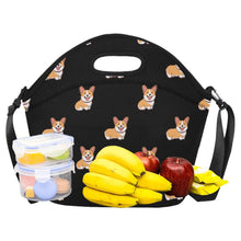 Load image into Gallery viewer, Happy Corgi Delight Neoprene Lunch Bag-Accessories-Accessories,Bags,Corgi,Dog Dad Gifts,Dog Mom Gifts,Lunch Bags-12